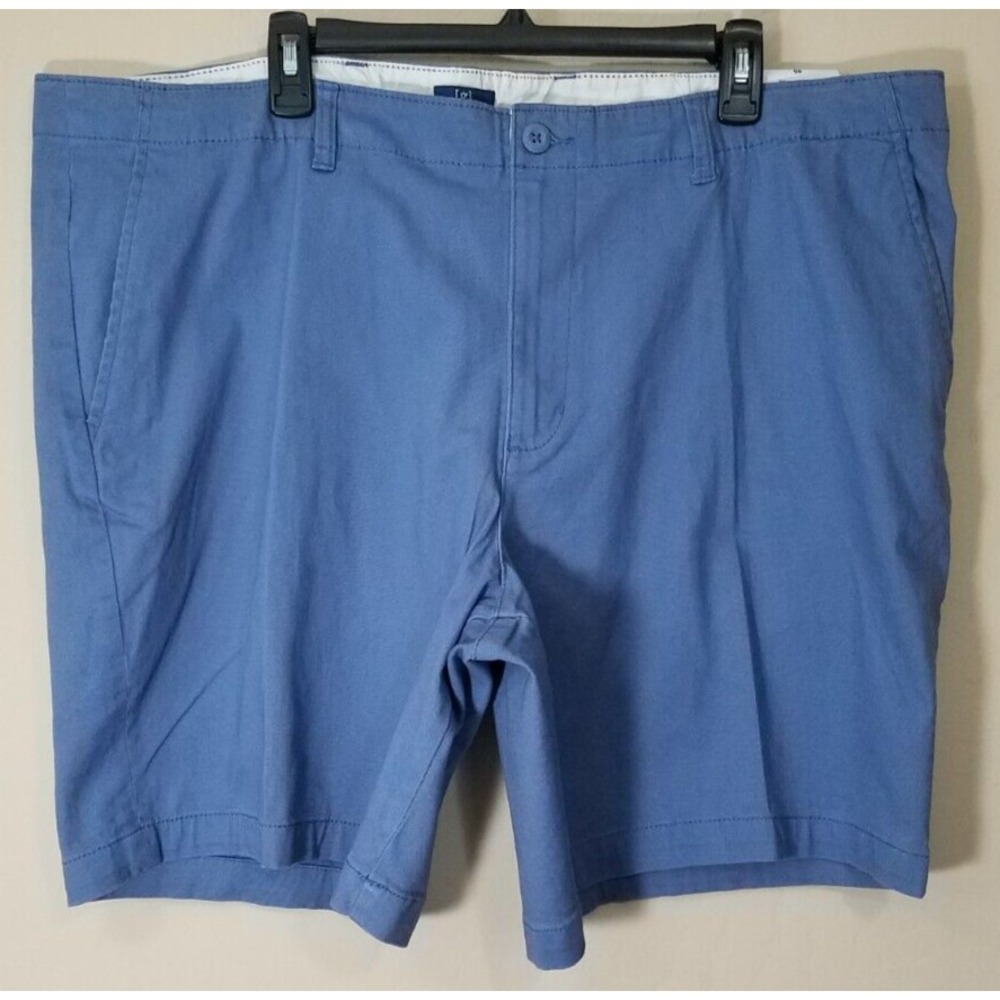 George Men Twill Casual Shorts At The‎ Knee Stretch Blue Size 46 NEW